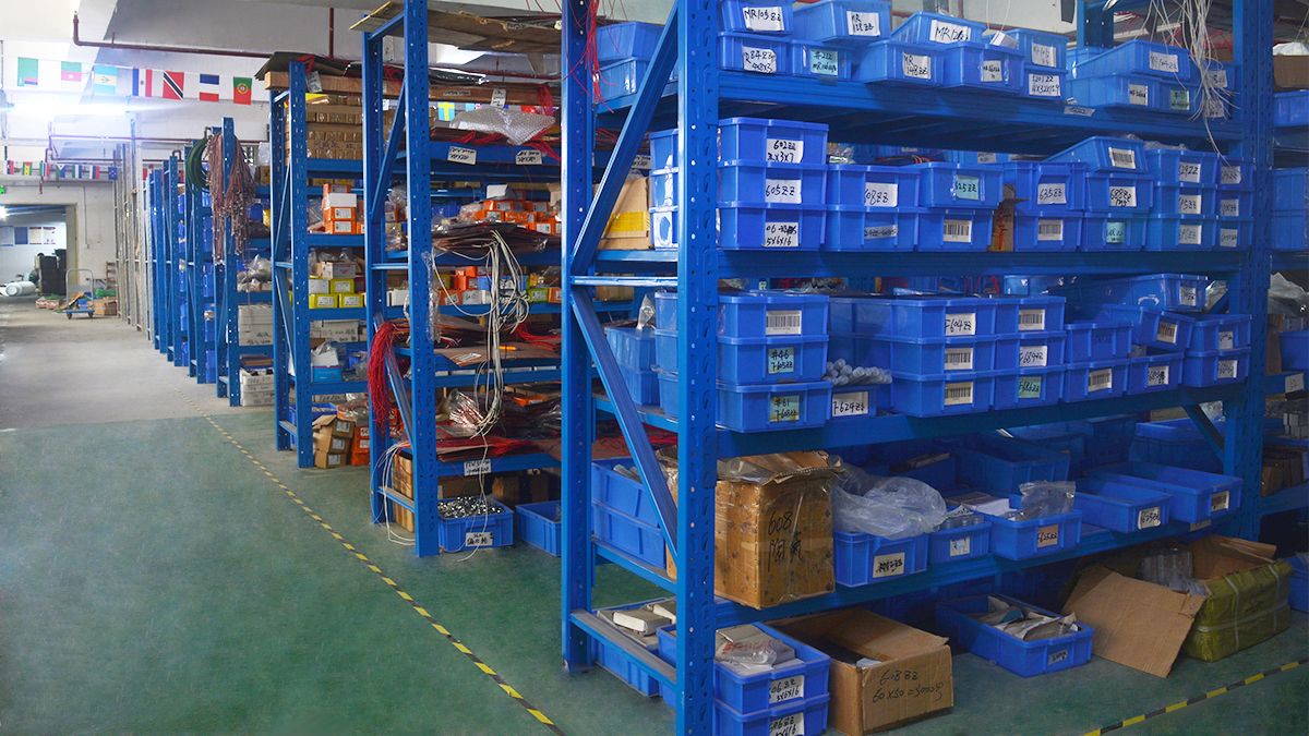 Every bin labelled and barcoded
