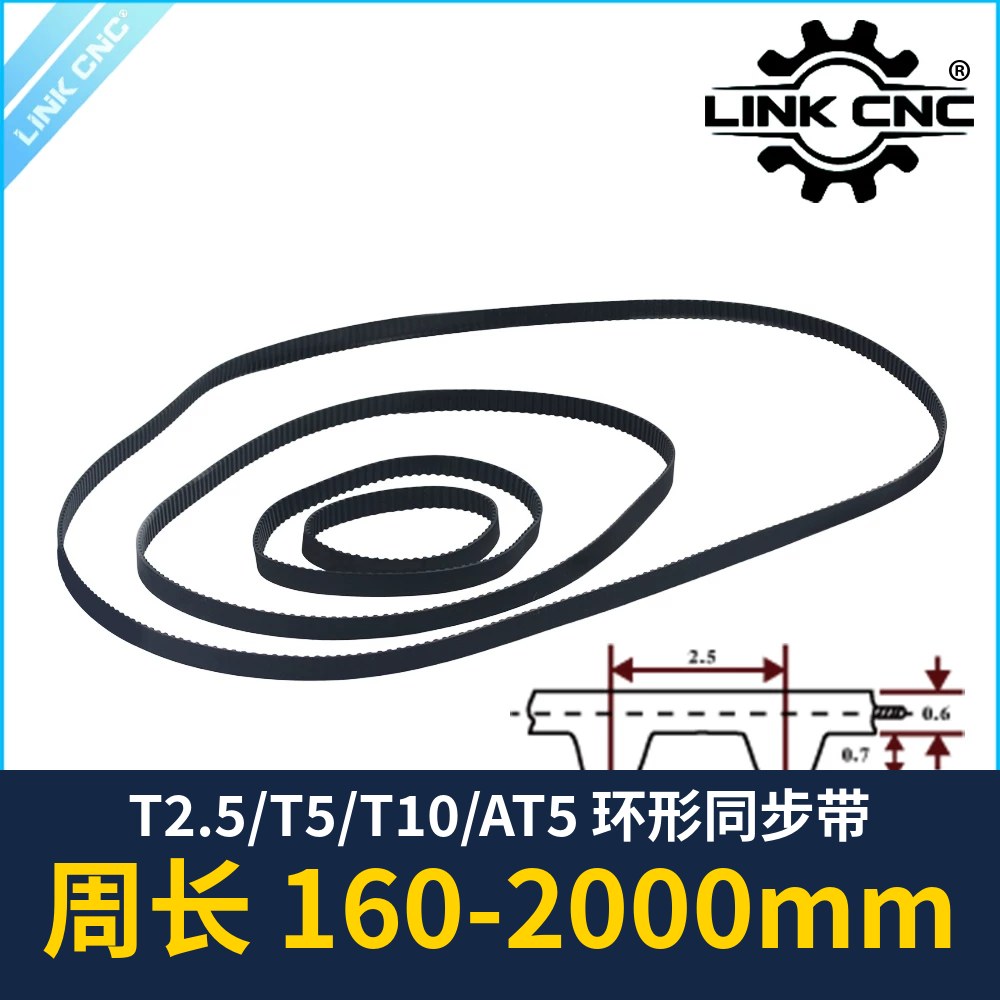 T2.5 / T5 / T10 / AT5 Closed-Loop Timing Belt