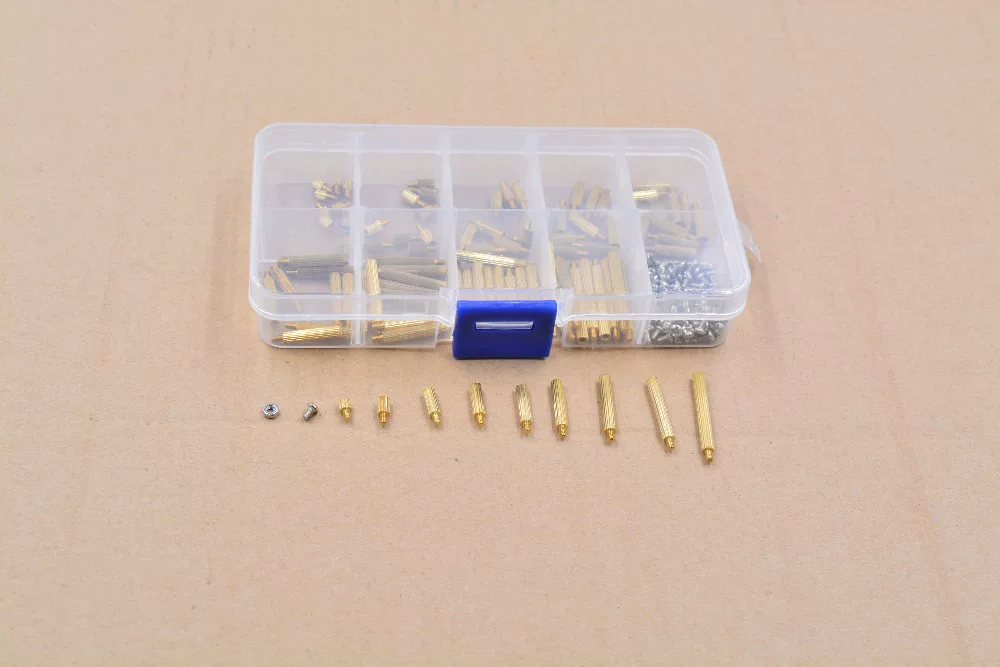 M2 Round Brass Standoff Assortment, 270 pcs