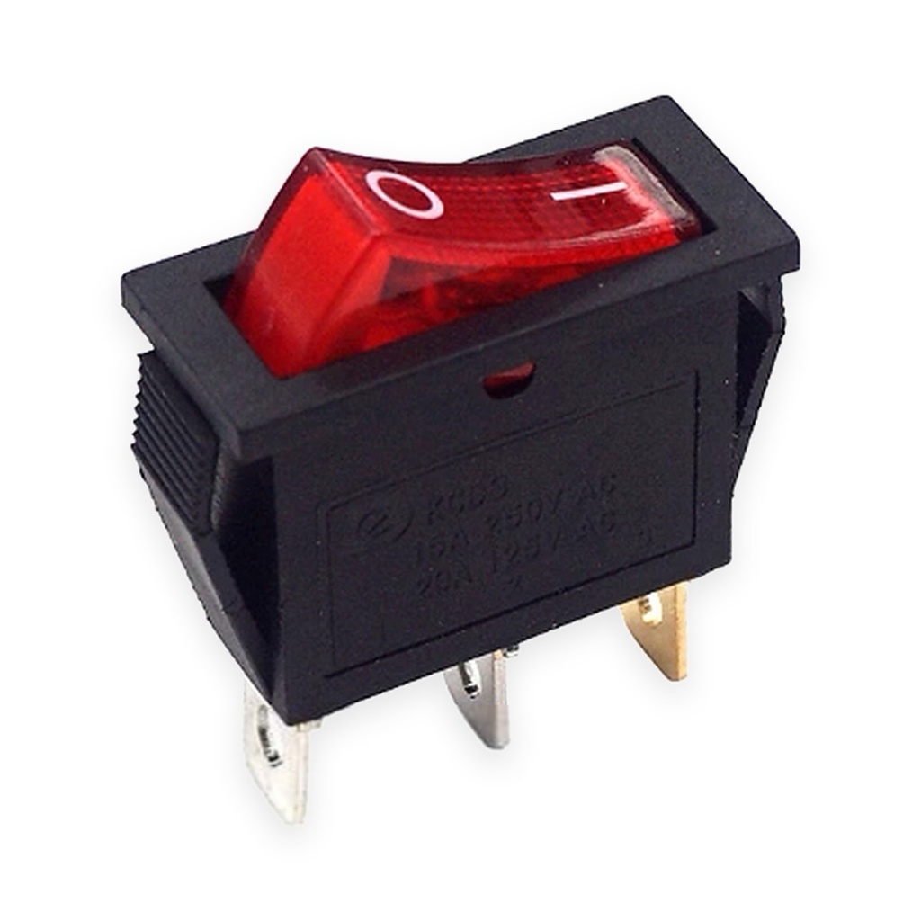Illuminated Rocker Switch 3-Pin 2-Position