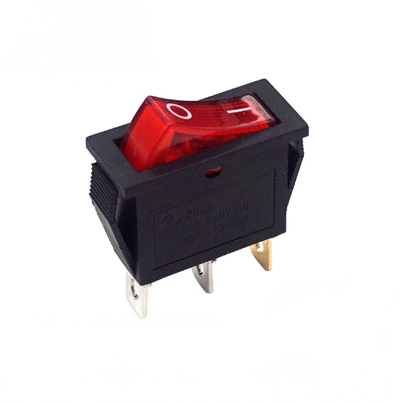 Illuminated Rocker Switch 3-Pin 2-Position