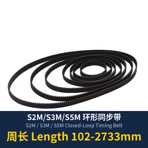 S2M / S3M / S5M Closed-Loop Timing Belt