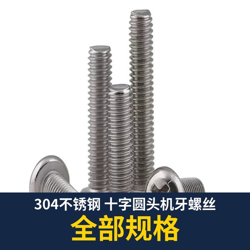 304 Stainless Phillips Pan Head Machine Screw (GB818 / DIN967)