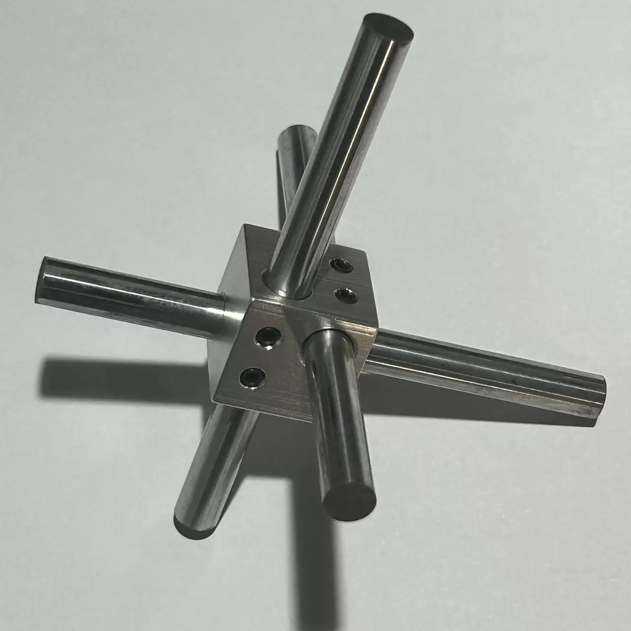Square 3-Way Shaft Clamp Block
