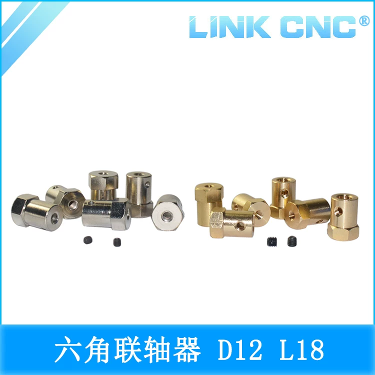 Brass Hex Coupling OD 12 L 18