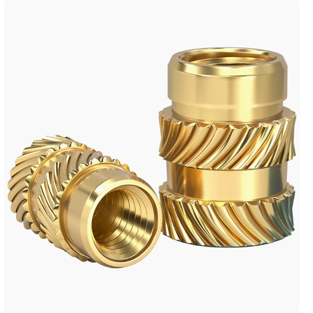 Brass Heat-Set Insert, Knurled